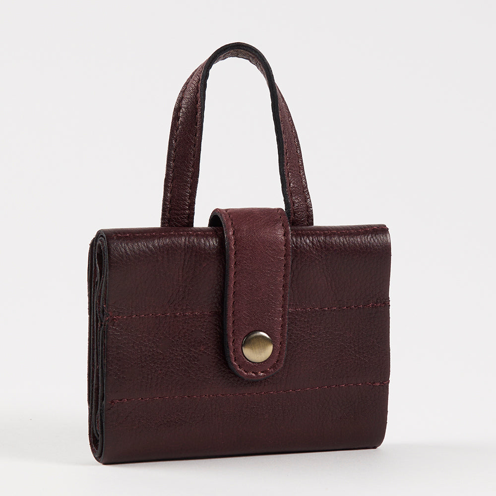 Re:Designed PROJECT 66 - DARK CHERRY - CIRCULAR NEEDLE CASE red brown Project Bags