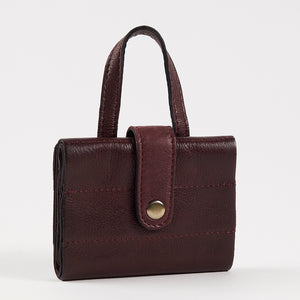 Re:Designed PROJECT 66 - DARK CHERRY - CIRCULAR NEEDLE CASE red brown Project Bags