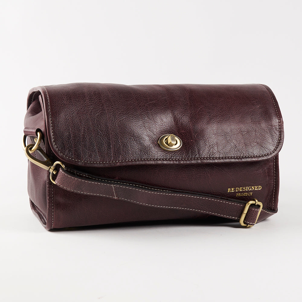 Re:Designed PROJECT 74 - DARK CHERRY - SMALL BUCKLE PROJECT ORGANISER red brown Project Bags