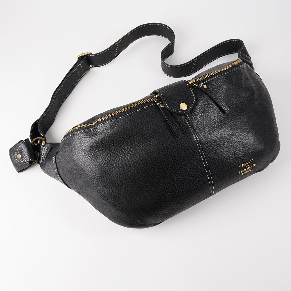Re:Designed PROJECT 96 - BLACK PEBBLE - LARGE BELT BAG black Project Bags