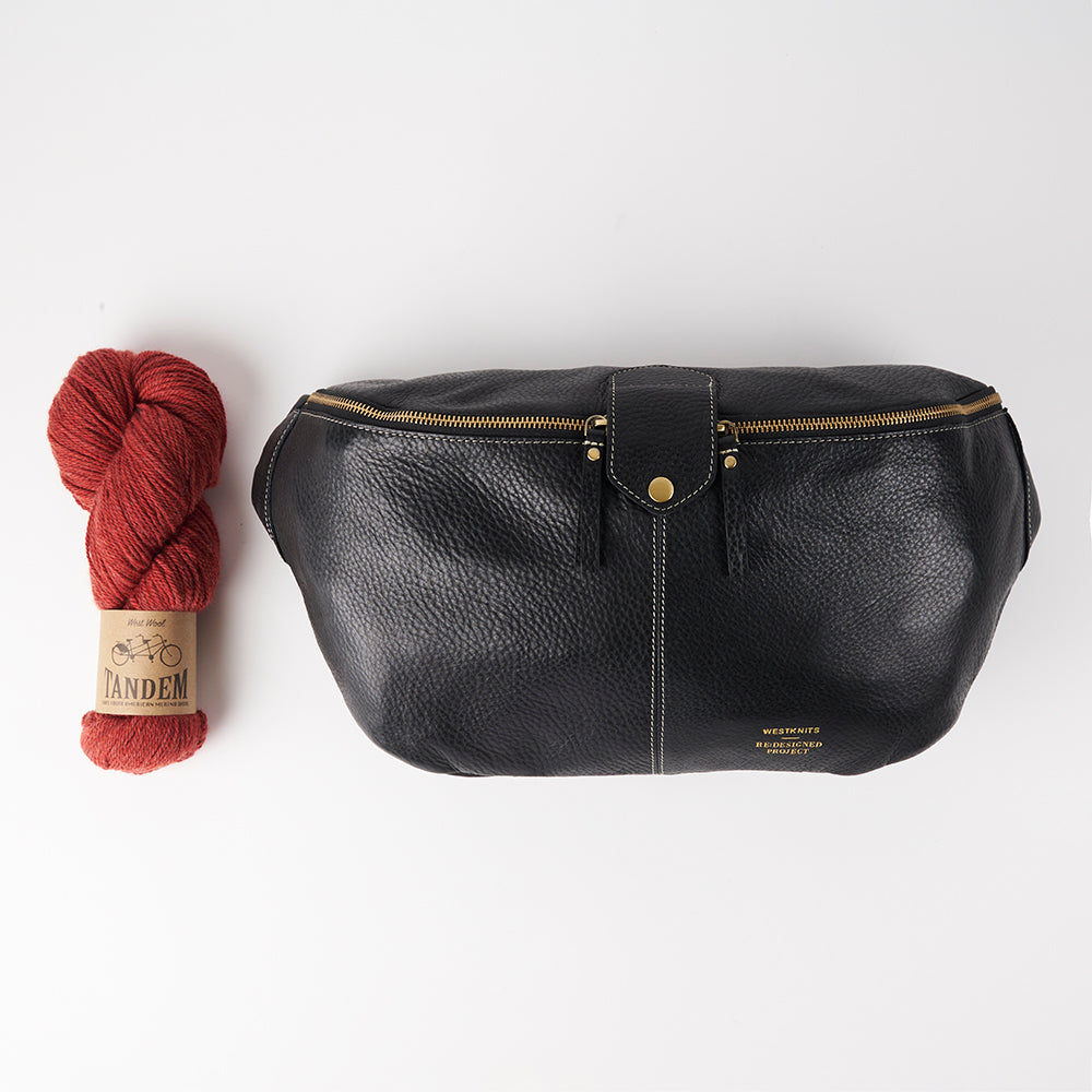 PROJECT 96 - BLACK PEBBLE - LARGE BELT BAG