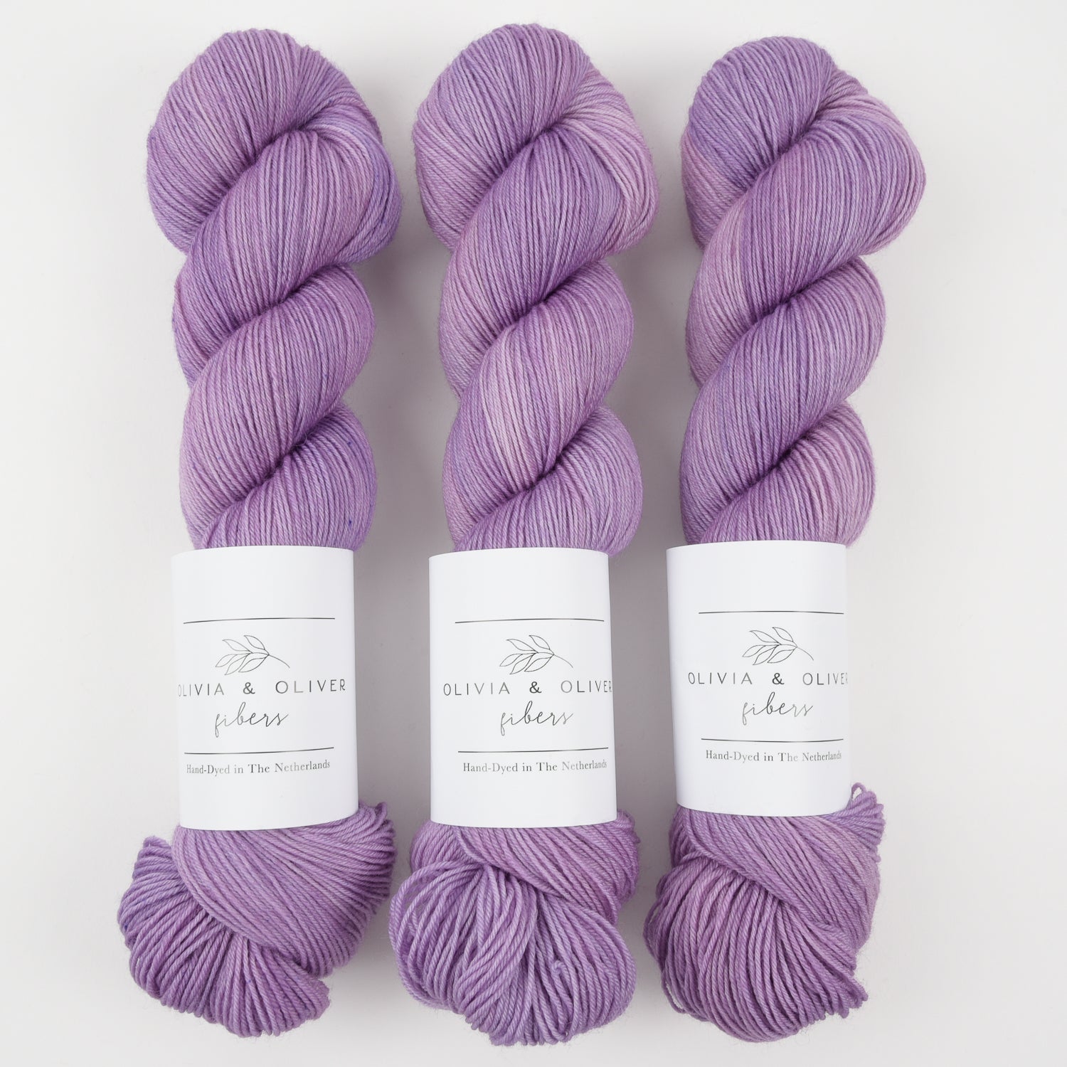 Olivia & Oliver OLIVIA BFL - PROVENCE BFL Wool Blue Faced Leicester Fingering purple Yarn