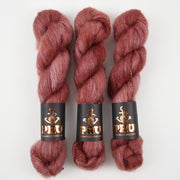 Punk Rock Unicorn MOE - BOUDOIR Kid Mohair Silk Lace red brown Yarn