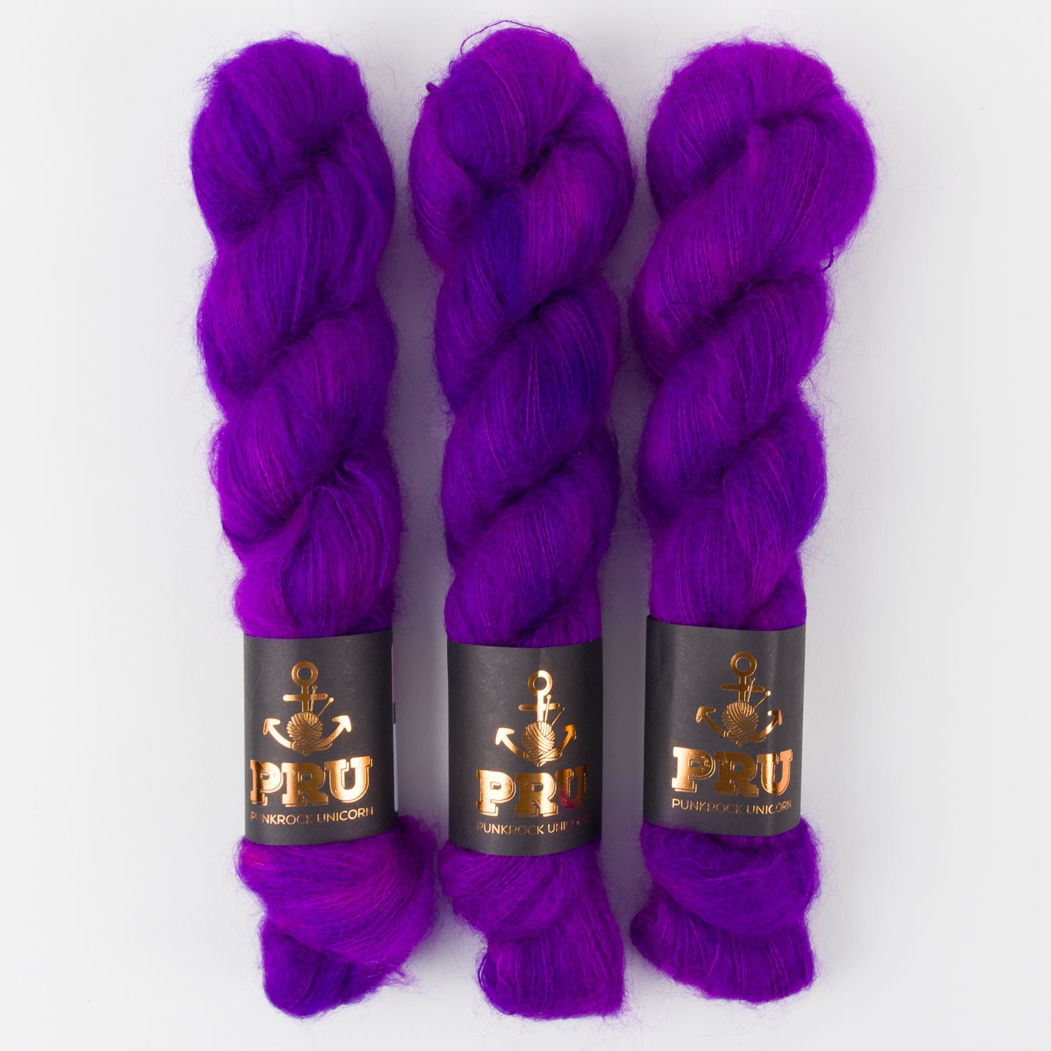 Punk Rock Unicorn MOE - CLEMATIS Kid Mohair Silk Lace purple Yarn