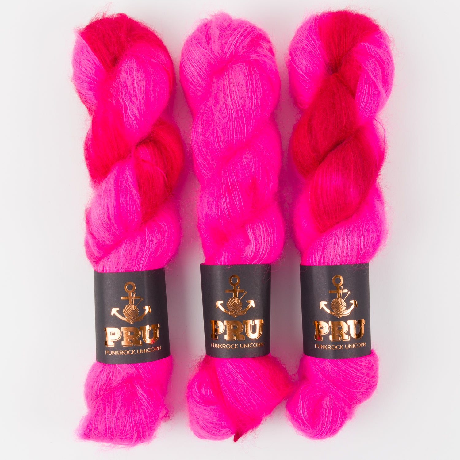 Punk Rock Unicorn MOE - JELLY Kid Mohair Silk Lace pink neon Yarn