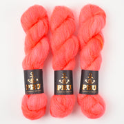 Punk Rock Unicorn MOE - WATERMELON SUGAR POP Kid Mohair Silk Lace neon coral Yarn