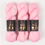 Punk Rock Unicorn SOUL - DAISY Merino wool Nylon Fingering  Sock pink Yarn