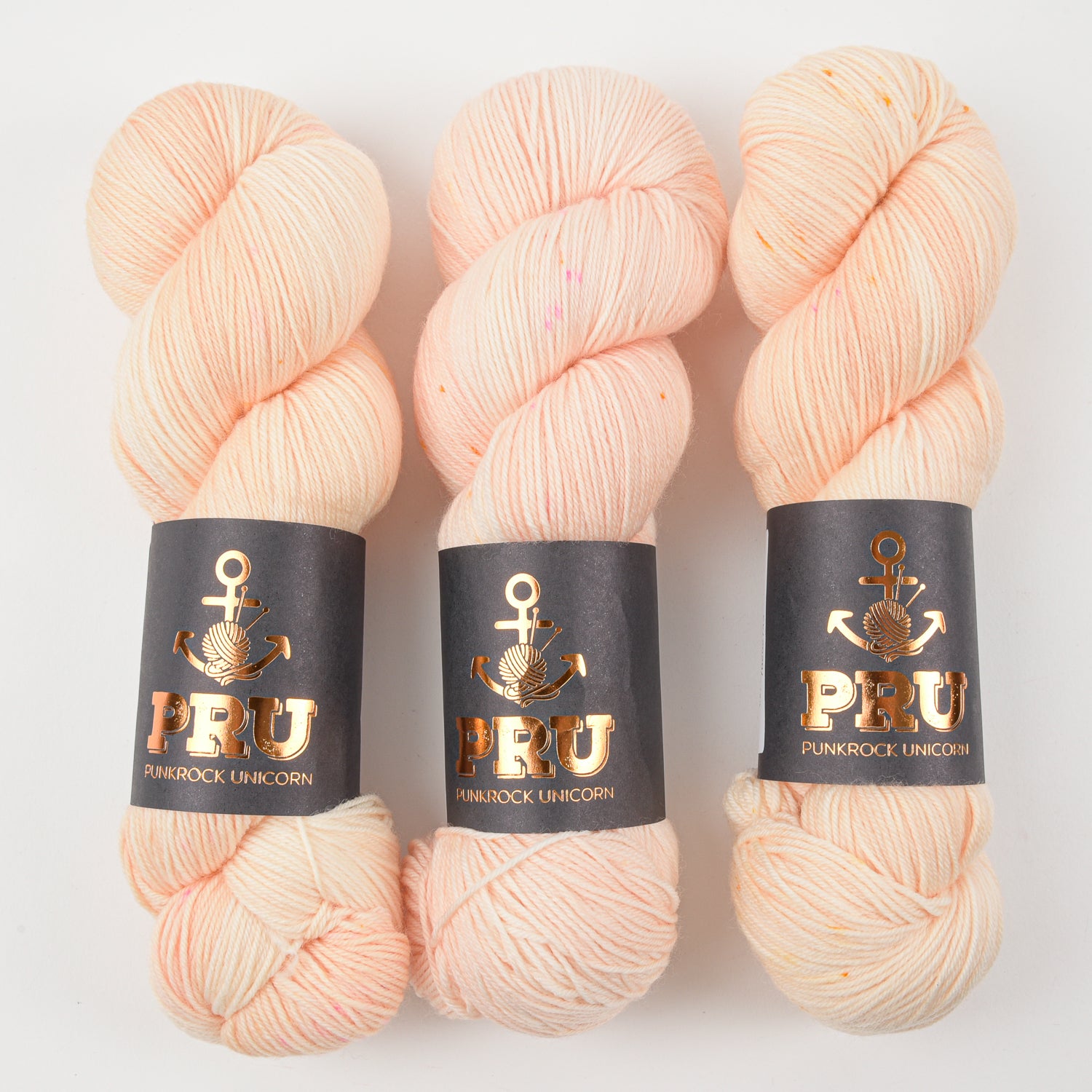 Punk Rock Unicorn SOUL - RANUNCULUS CREAM Merino wool Nylon Fingering  Sock peach Yarn