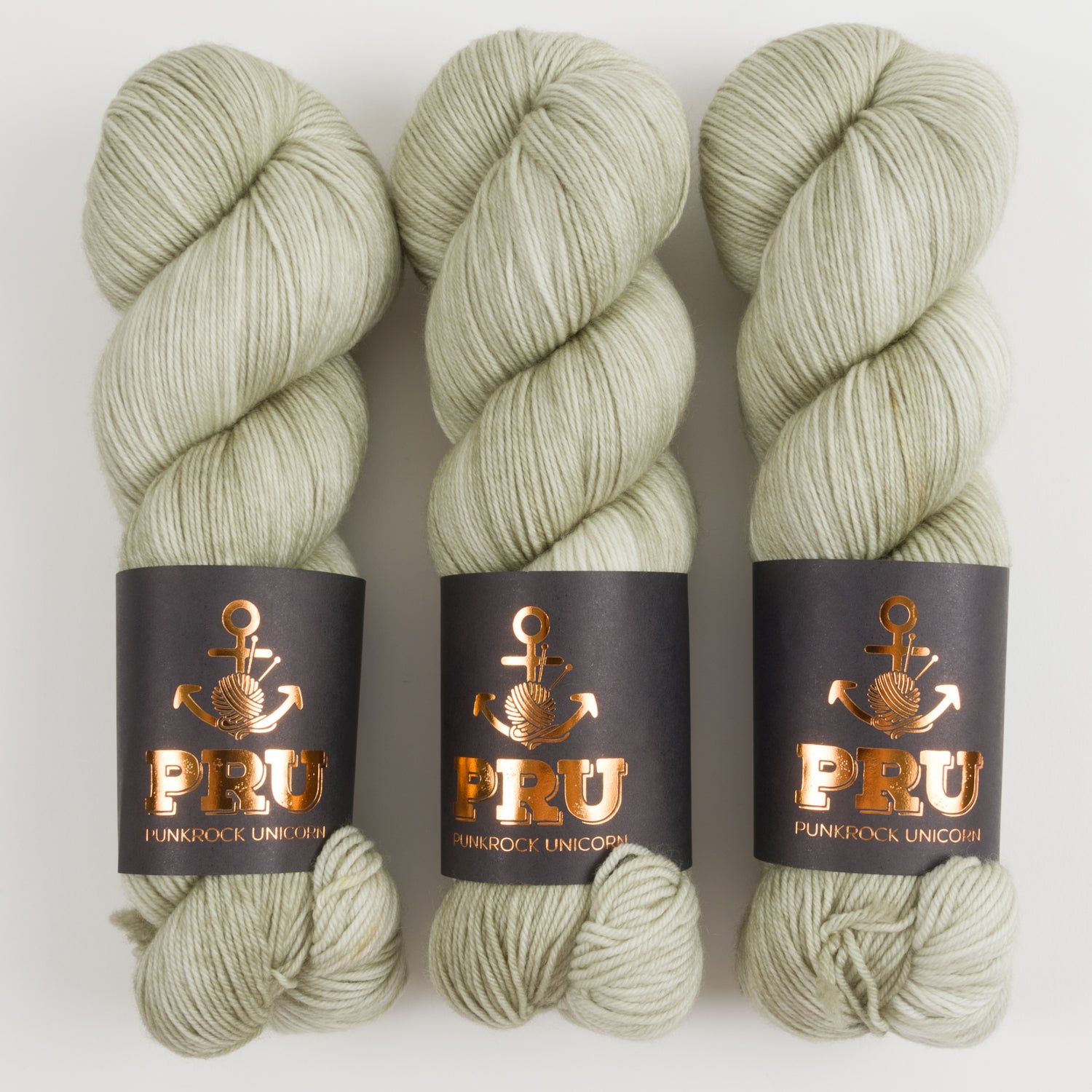 Punk Rock Unicorn SOUL - AGED Merino wool Nylon Fingering  Sock green Yarn