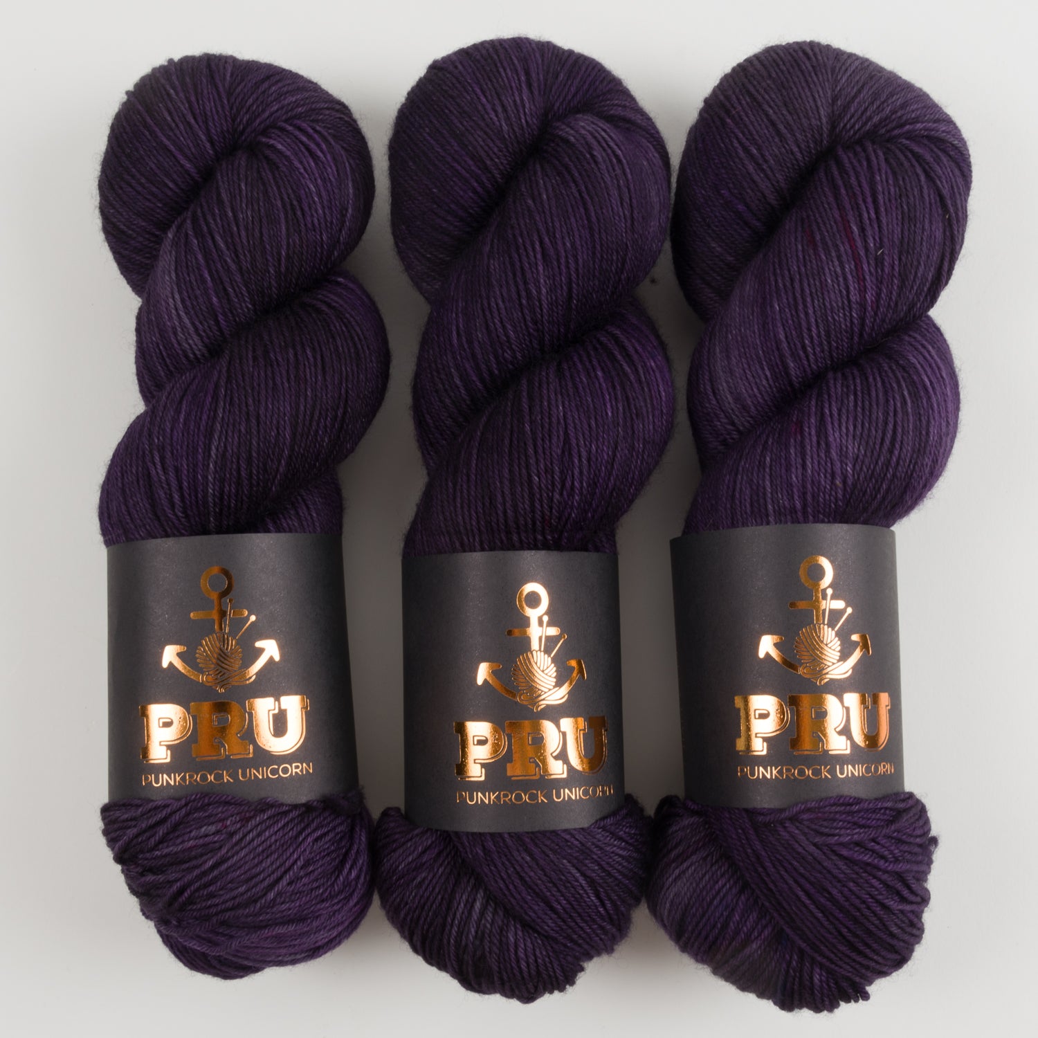 Punk Rock Unicorn SOUL - AMETHYST Merino wool Nylon Fingering  Sock purple Yarn