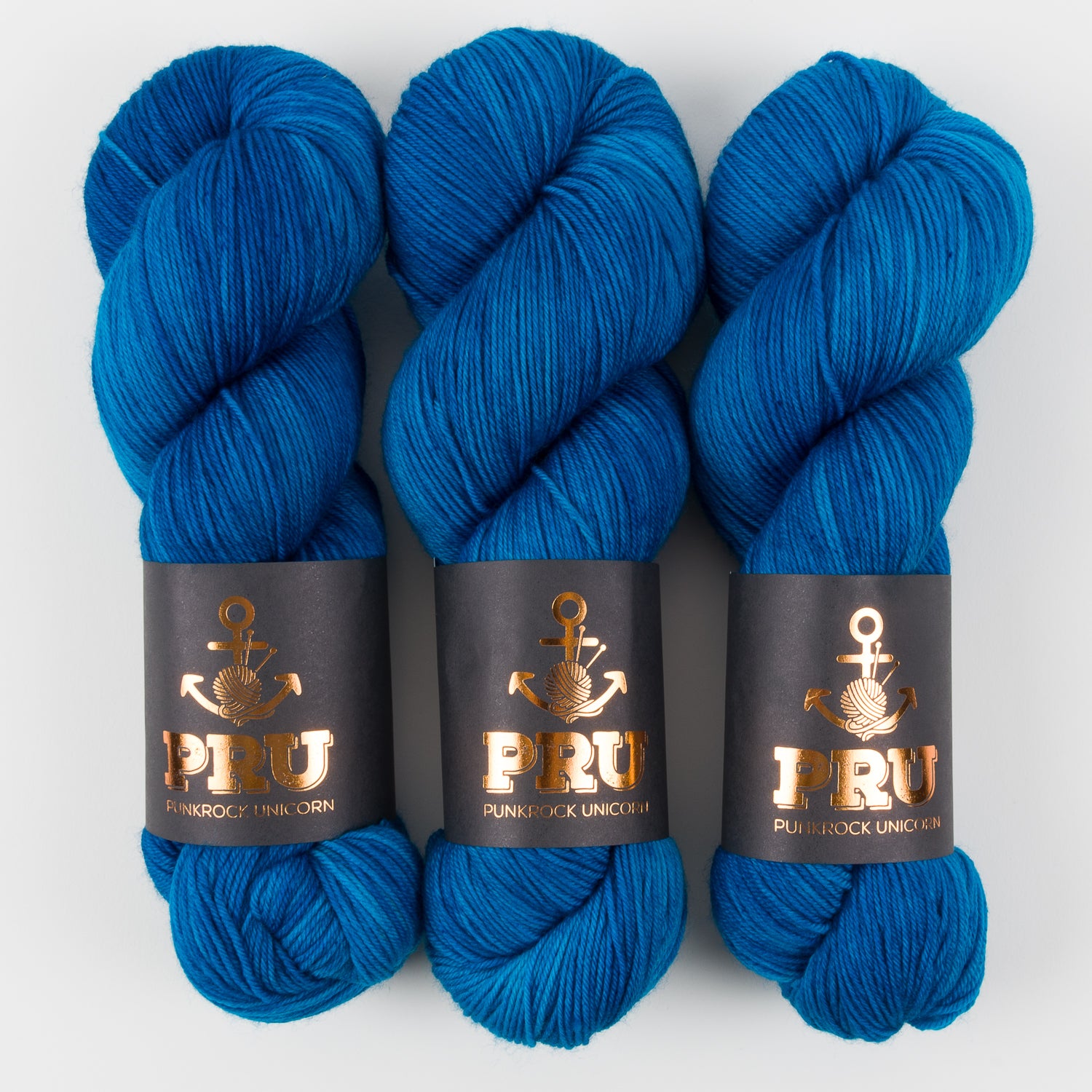 Punk Rock Unicorn SOUL - BLUE JEANS Merino wool Nylon Fingering  Sock blue Yarn