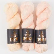 Punk Rock Unicorn SOUL - CREAMSICLE Merino wool Nylon Fingering  Sock cream peach Yarn