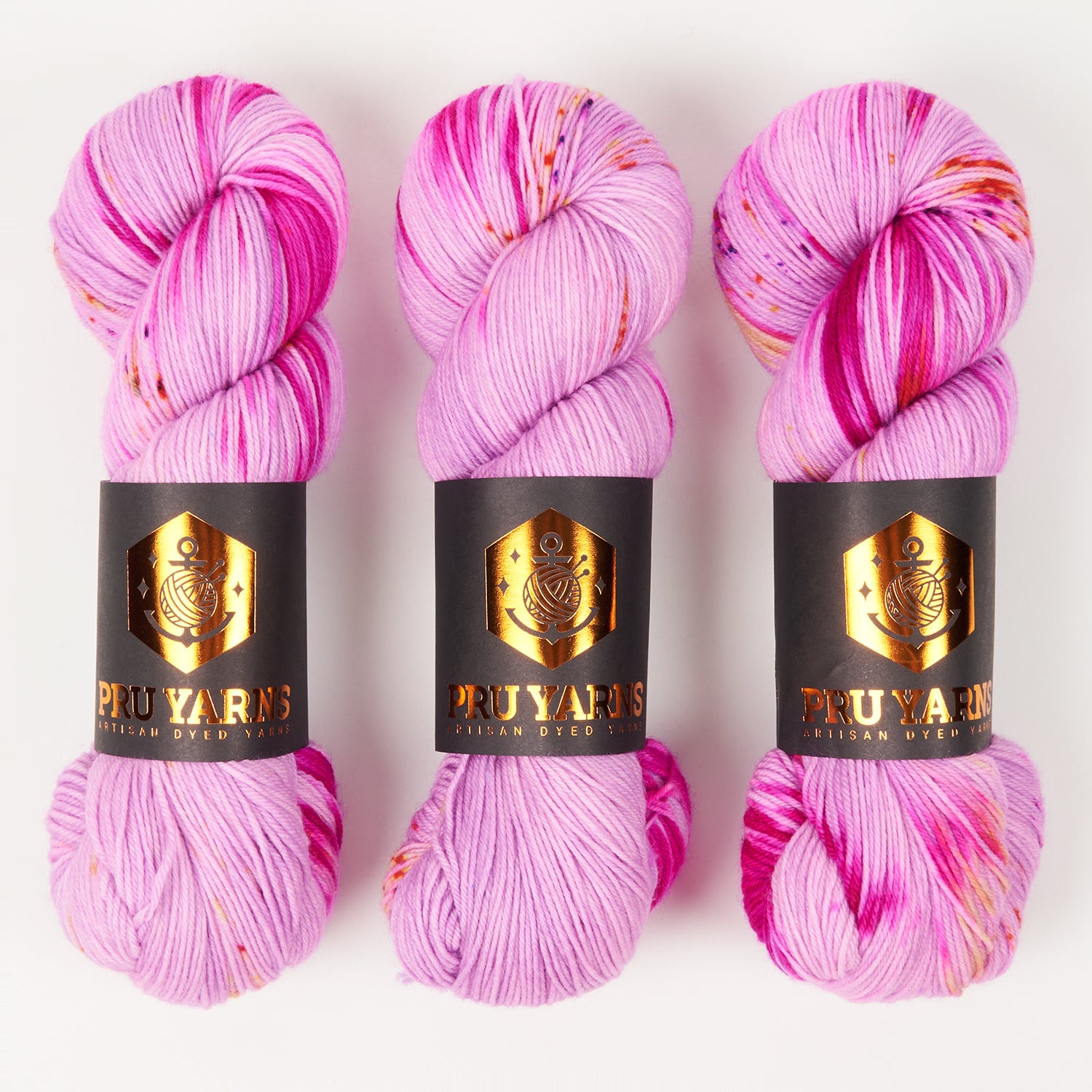 Punk Rock Unicorn SOUL - FLIEDER SPEX PINK Merino wool Nylon Fingering  Sock pink Yarn