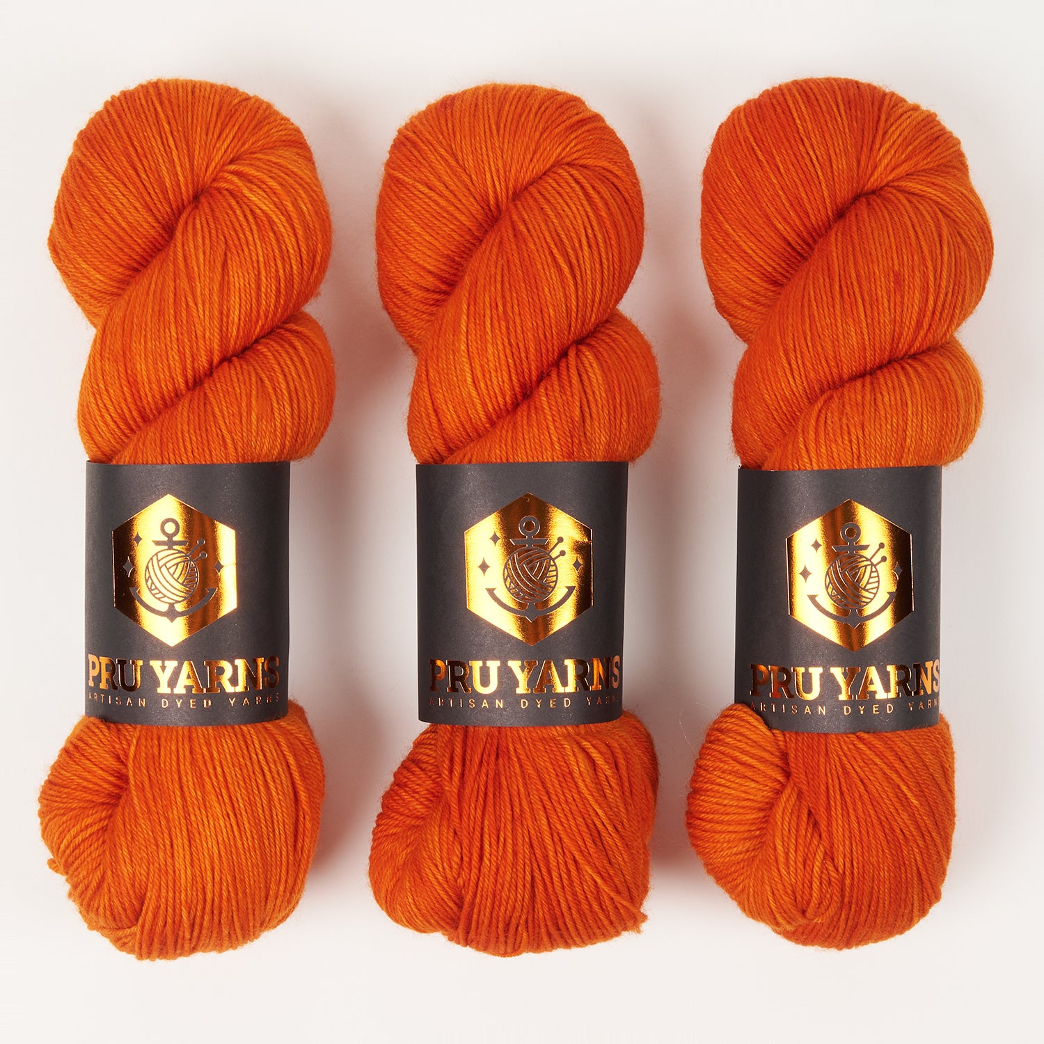 Punk Rock Unicorn SOUL - FUCHS Merino wool Nylon Fingering  Sock orange Yarn