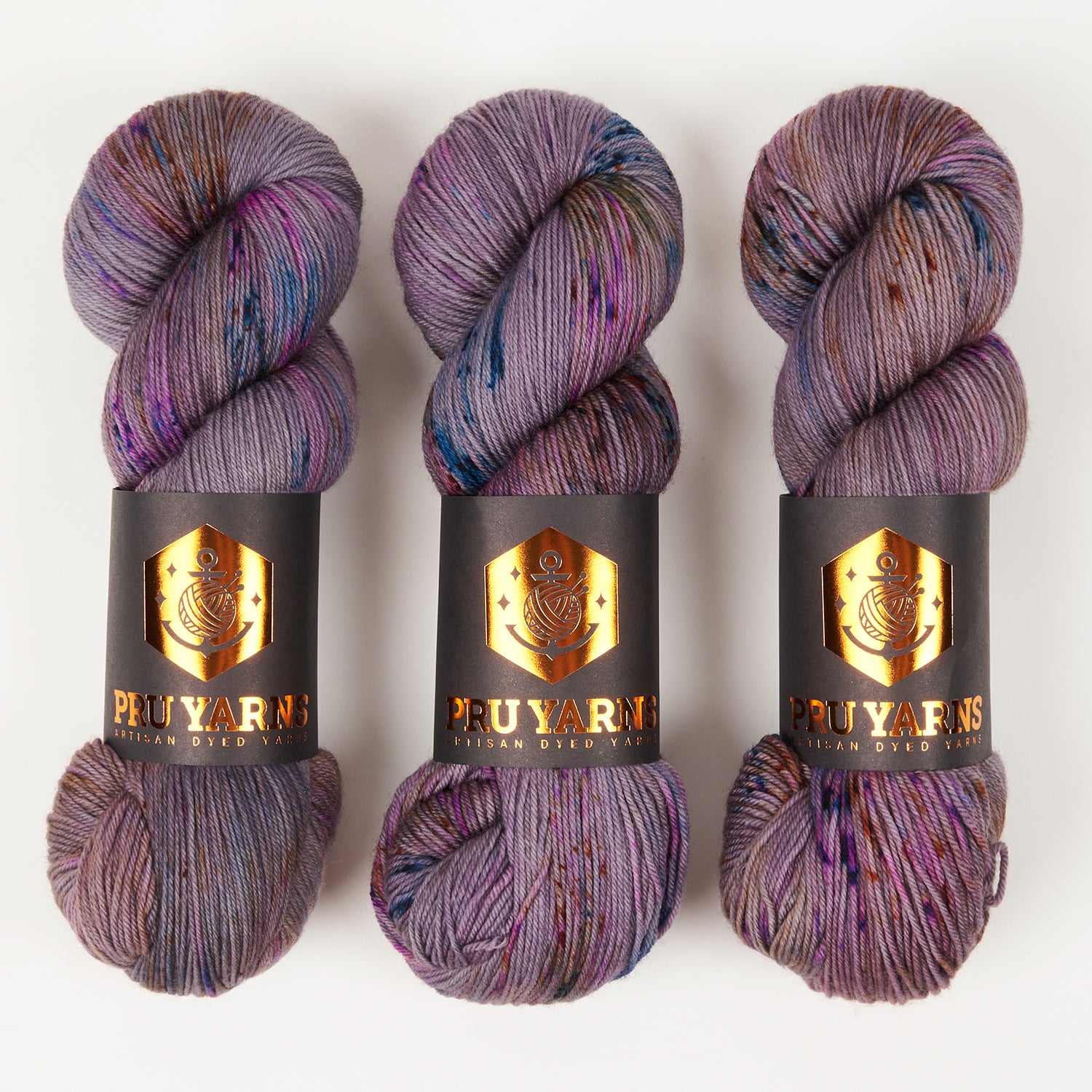 Punk Rock Unicorn SOUL - GORILLA BLUE Merino wool Nylon Fingering  Sock grey Yarn