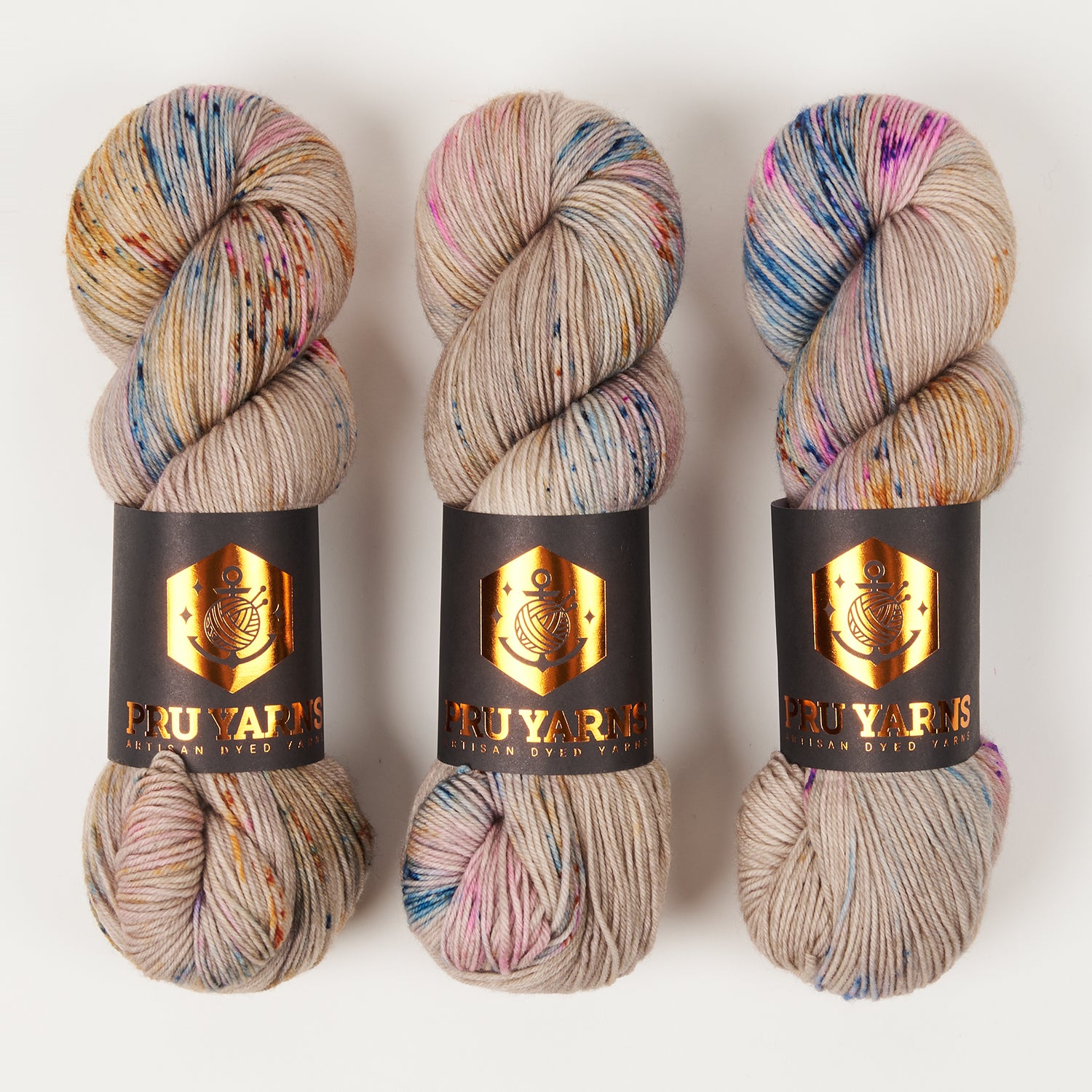 Punk Rock Unicorn SOUL - HOUDINI Merino wool Nylon Fingering  Sock beige Yarn