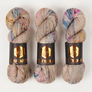 Punk Rock Unicorn SOUL - HOUDINI Merino wool Nylon Fingering  Sock beige Yarn