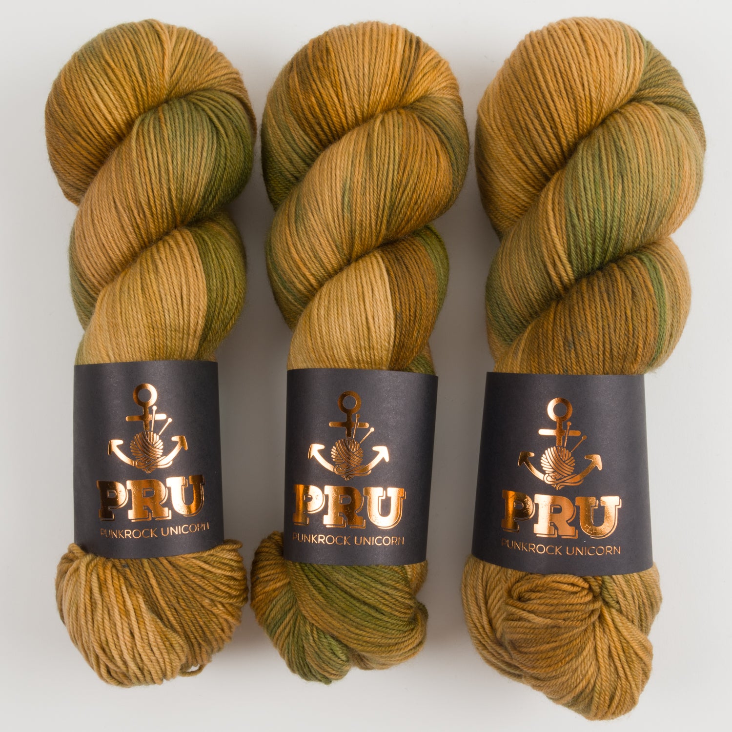 Punk Rock Unicorn SOUL - HAVANNA Merino wool Nylon Fingering  Sock brown Yarn