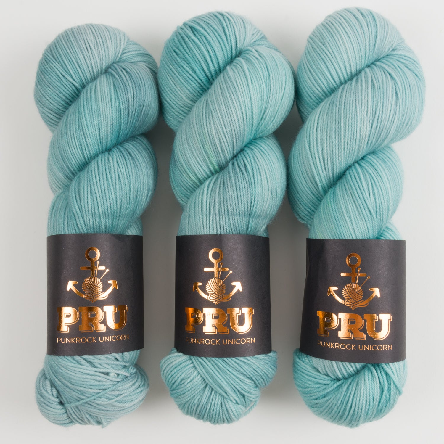 Punk Rock Unicorn SOUL - ROBINS EGG Merino wool Nylon Fingering  Sock blue Yarn