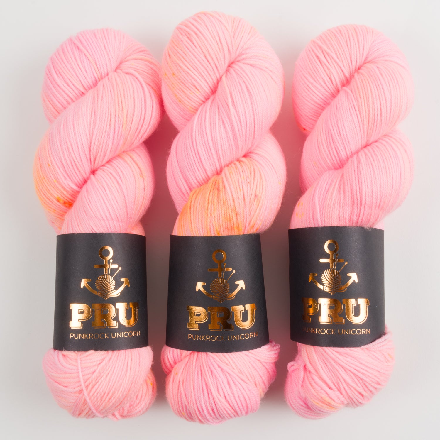 Punk Rock Unicorn SOUL - ROSY CHEEKS Merino wool Nylon Fingering  Sock pink Yarn