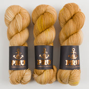 Punk Rock Unicorn SOUL - SAVANNAH Merino wool Nylon Fingering  Sock brown Yarn