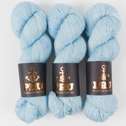 Punk Rock Unicorn SOUL - SLIGHT BLUE Merino wool Nylon Fingering  Sock blue Yarn