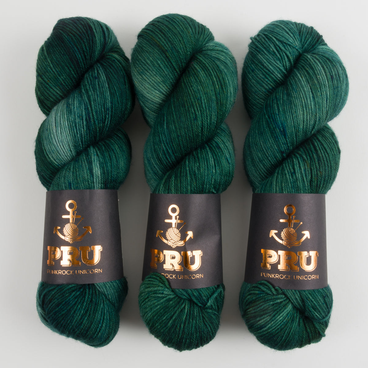Punk Rock Unicorn SOUL - TANNE Merino wool Nylon Fingering  Sock green Yarn