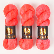 Punk Rock Unicorn SOUL - WATERMELONSUGARPOP Merino wool Nylon Fingering  Sock pink neon Yarn
