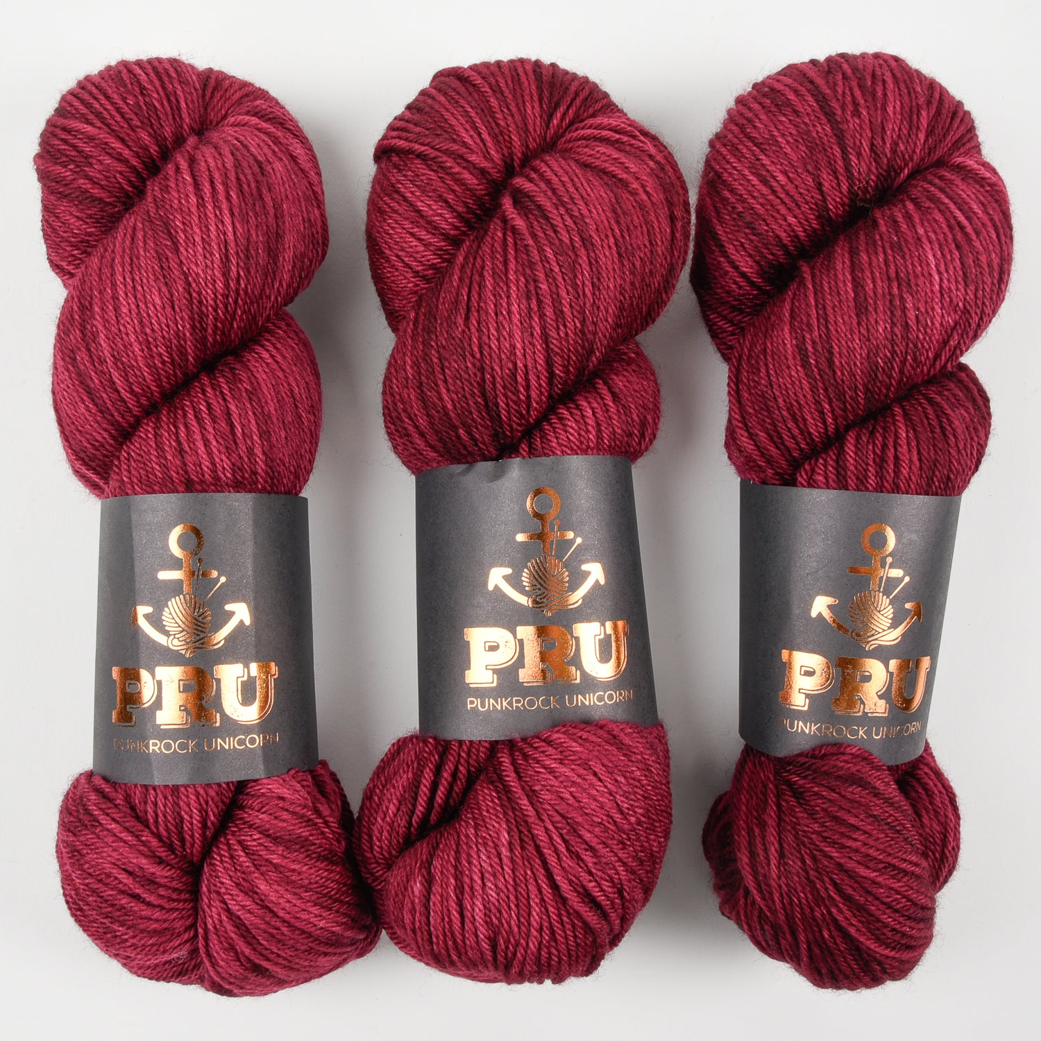 Punk Rock Unicorn SOUL DK - PUNSCH Merino wool Nylon DK Sock red Yarn