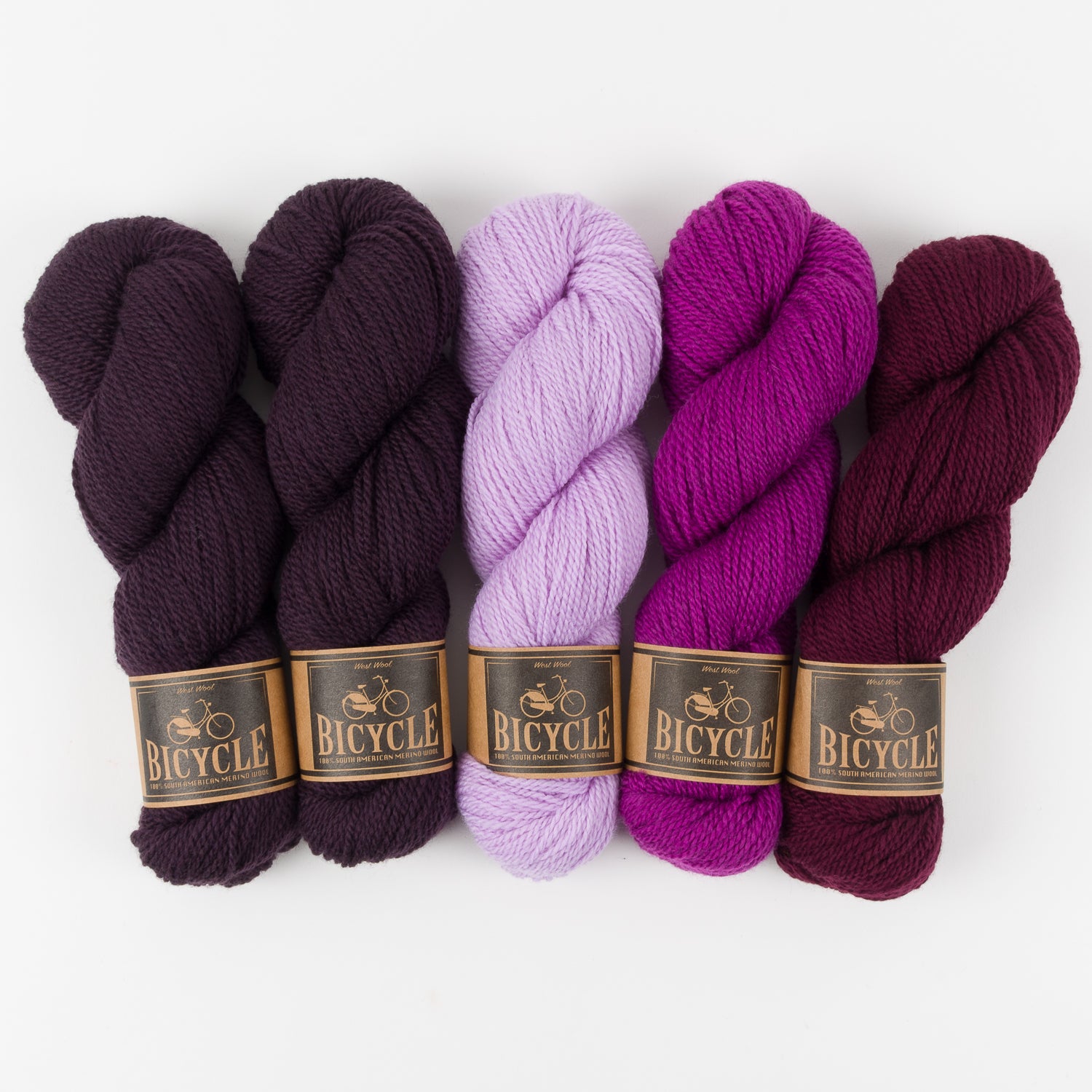 West Wool PURPLE CORDUROY Merino wool Fingering Quick Kits