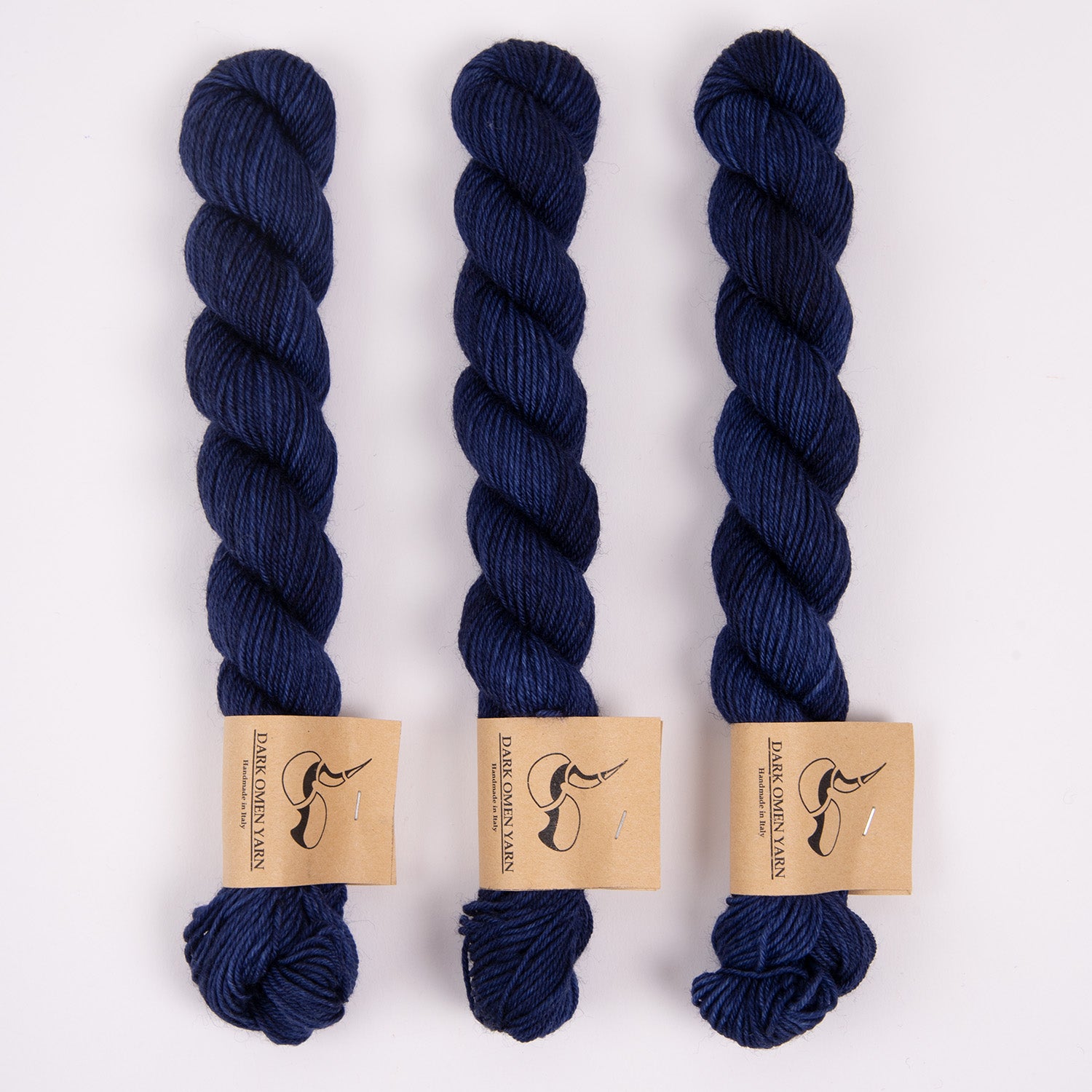 Dark Omen Yarn MERINO SOCK MINI - PAIMON Merino wool Nylon Fingering blue Yarn