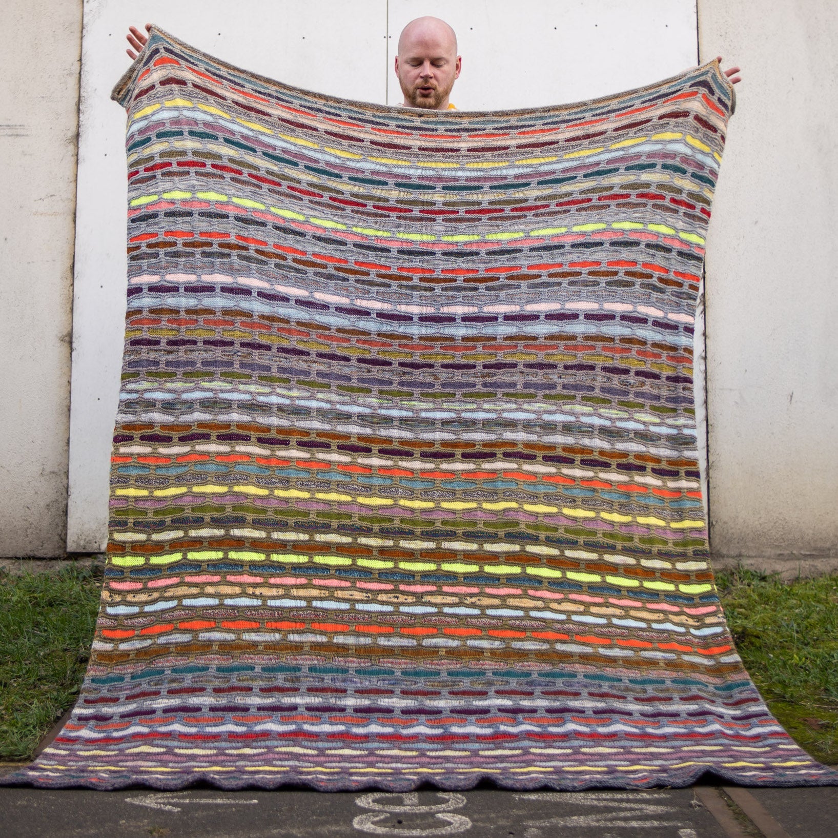 Westknits Patterns PAINTING BRICKS BLANKET PATTERN Westknits Pattern