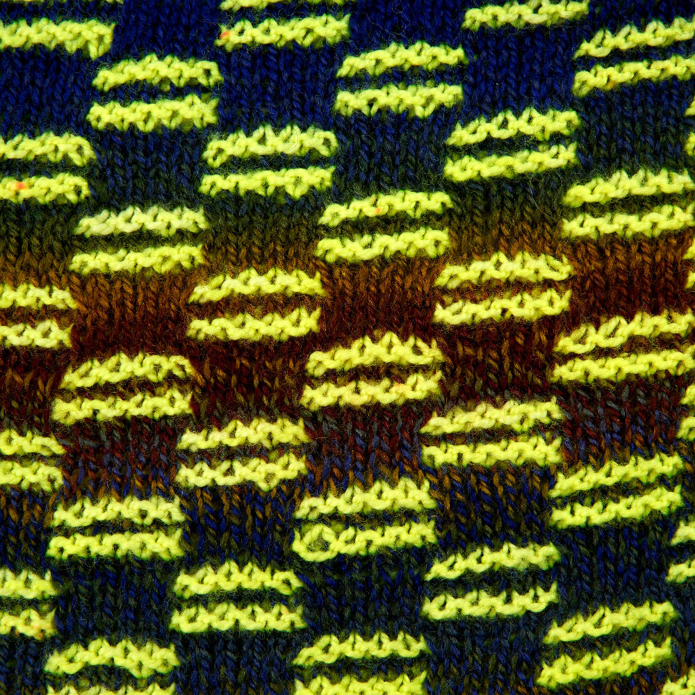 WESTKNITS SAMPLE - PAINTING SQUARES SCARF