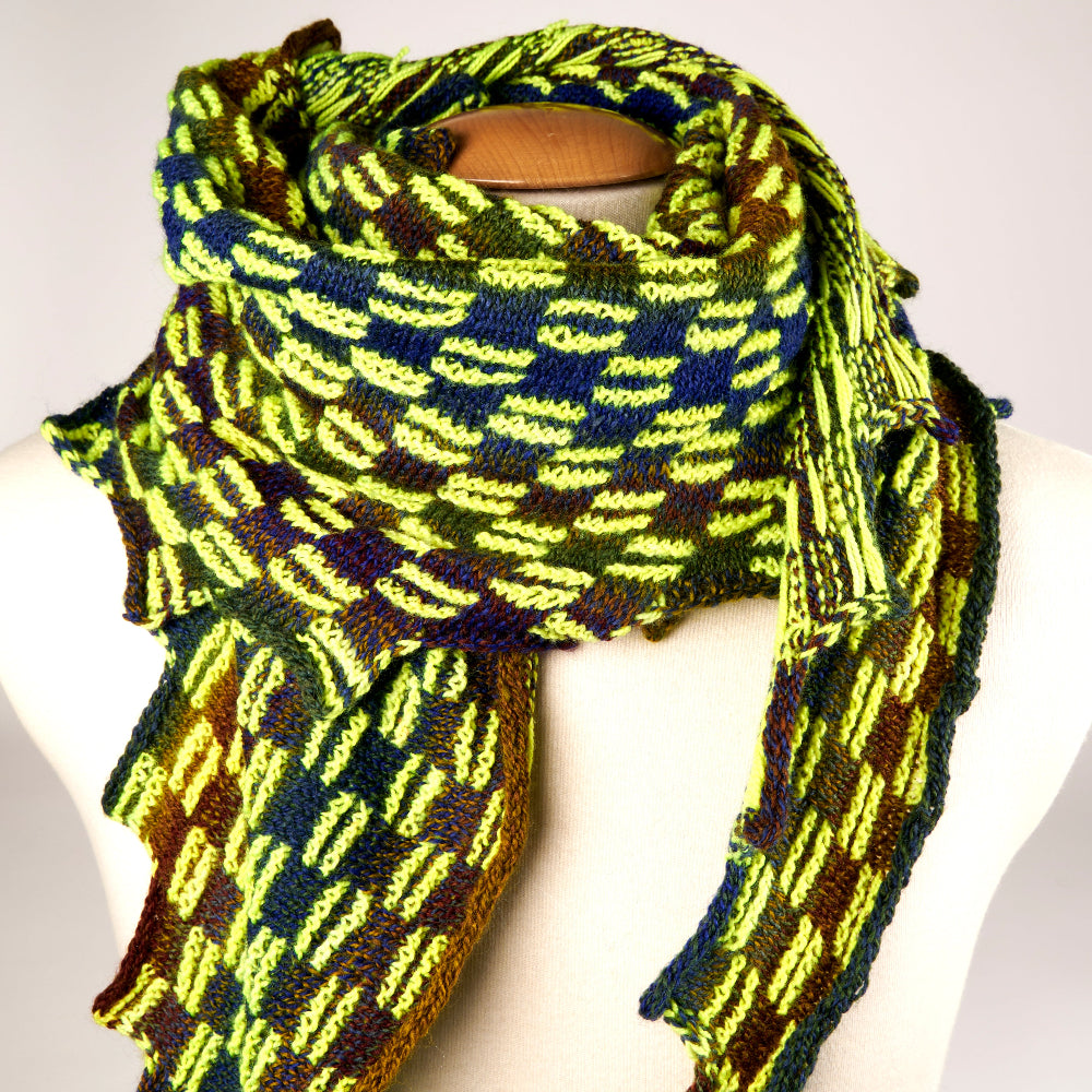Westknits WESTKNITS SAMPLE - PAINTING SQUARES SCARF Samples