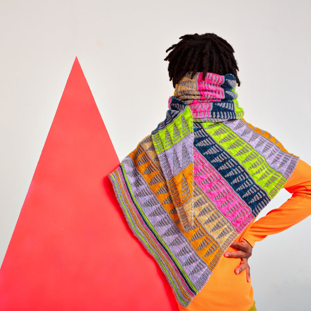 Fabulous Westknits Kits PAINTING TRIANGLES SHAWL Fingering Westknits Kits