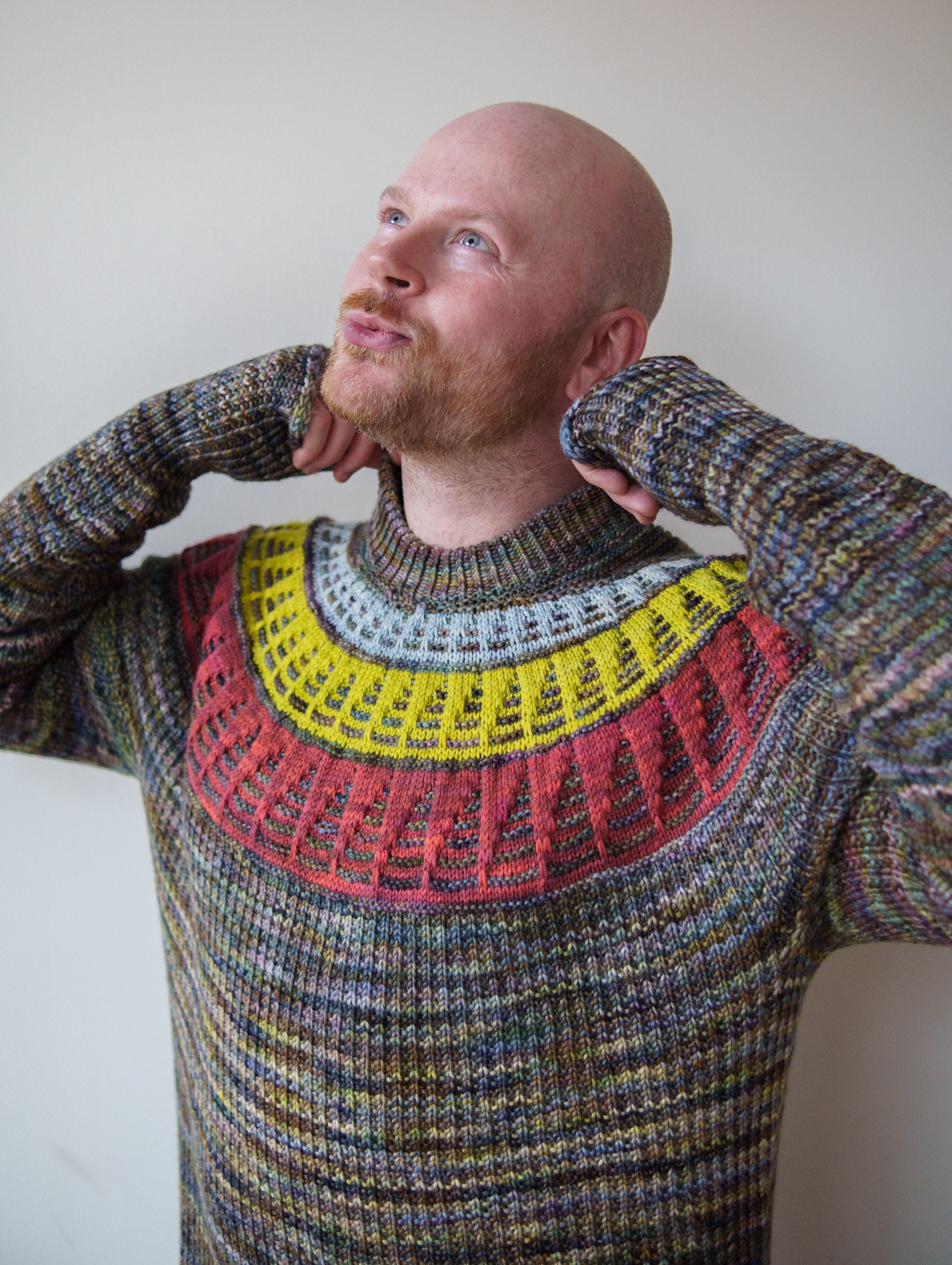 PAINTING TRIANGLES SWEATER PATTERN