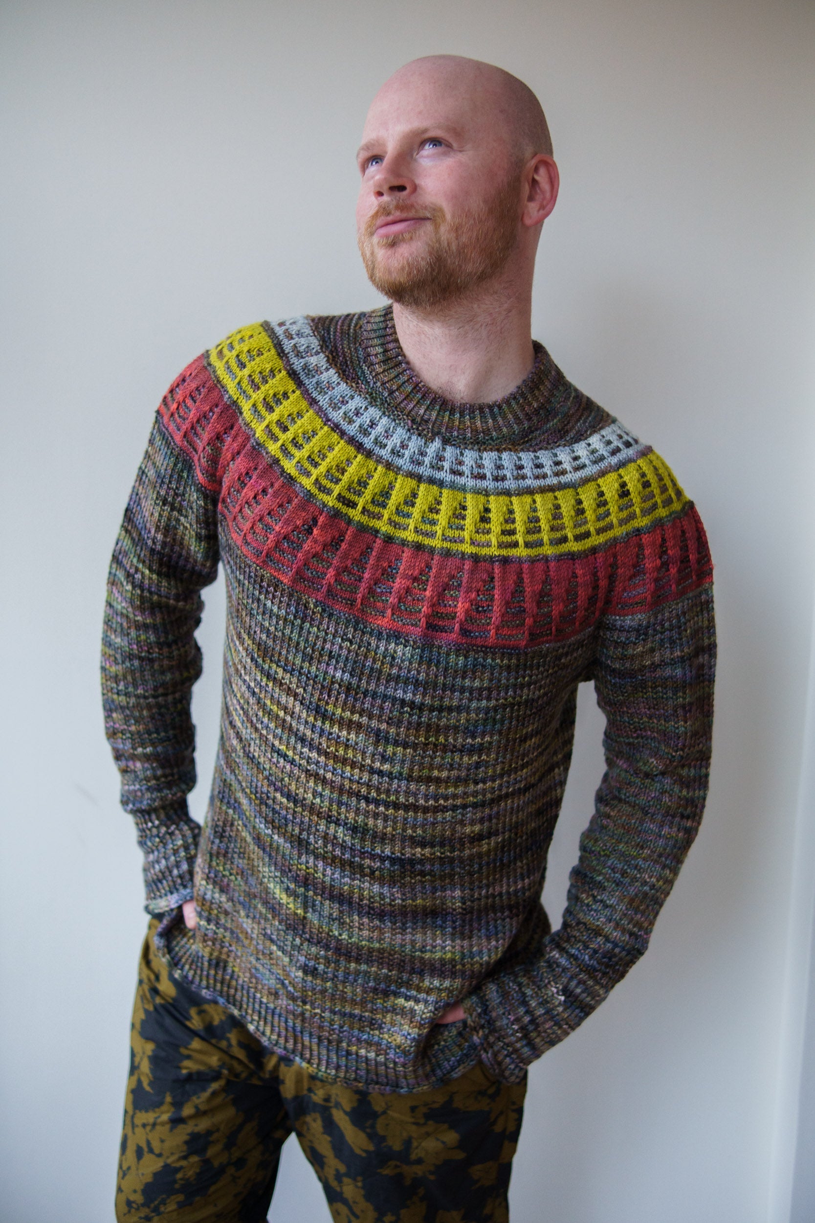 PAINTING TRIANGLES SWEATER PATTERN