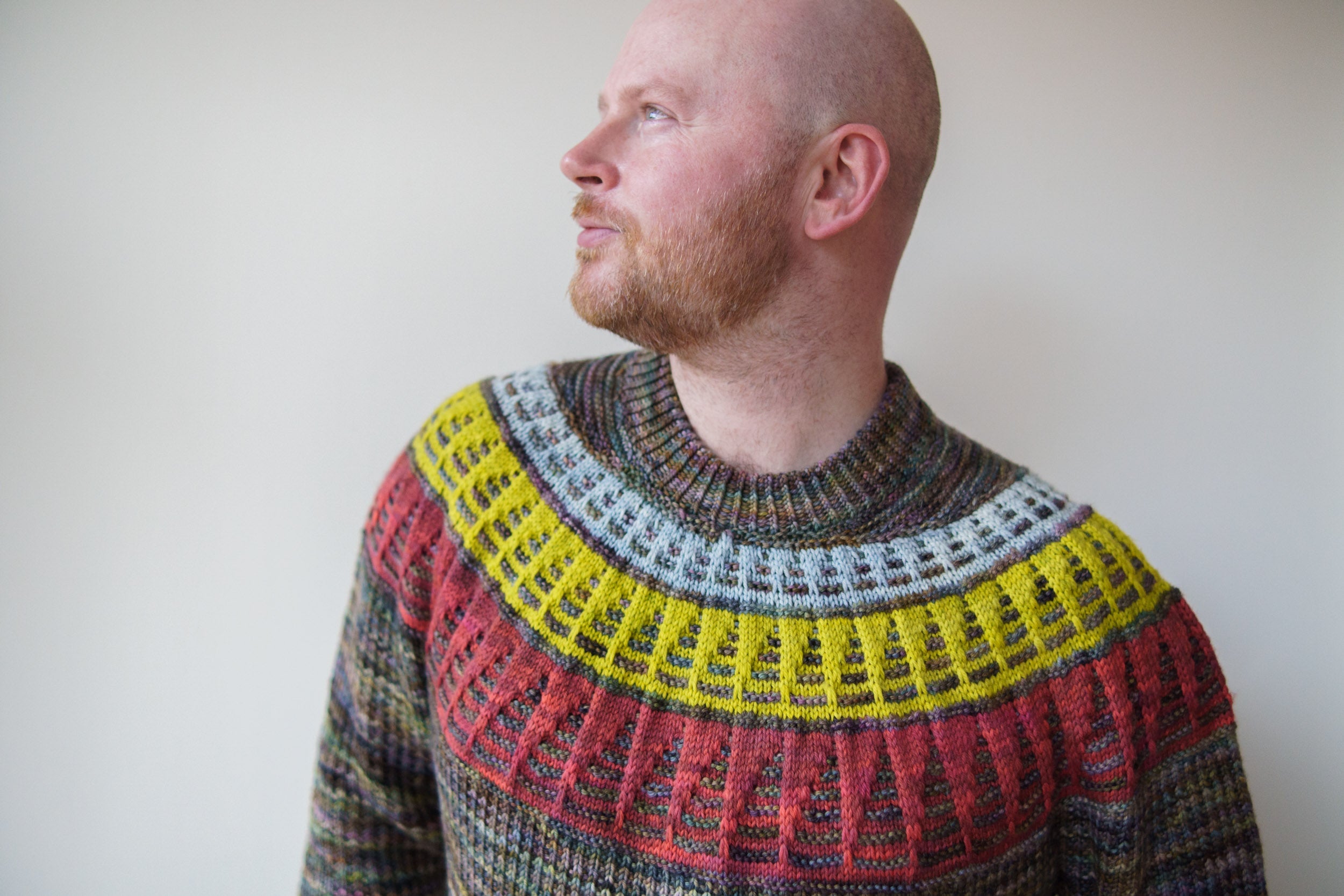 PAINTING TRIANGLES SWEATER PATTERN