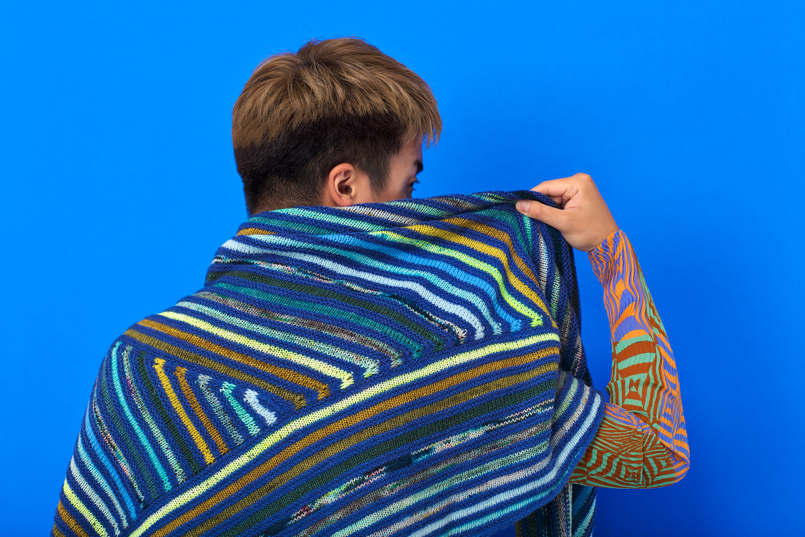 PAINTING STRIPES SHAWL PATTERN