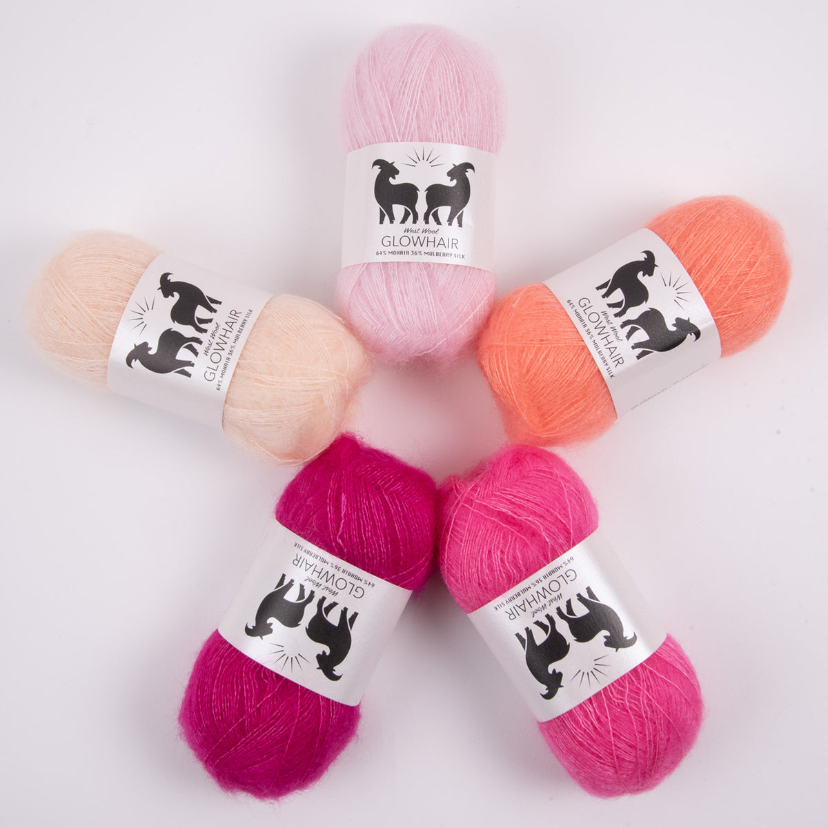 MOHAIR MIX - PEACH TAFFY