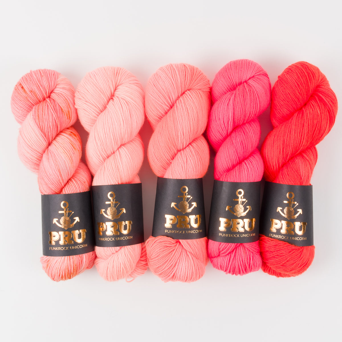 Punk Rock Unicorn PEACHES AND WATERMELON Fingering Quick Kits