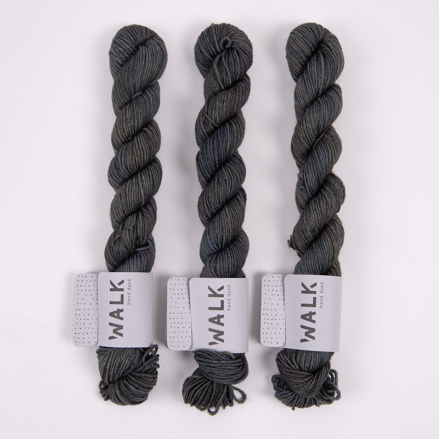 WALK Collection TOUGH SOCK MINI - PETROLEUM Merino wool Nylon Fingering grey Yarn