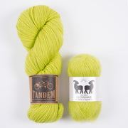 West Wool PICKLE JUICE MOHAIR MATCH TRIO DK Mohair Silk Merino wool Mixed Weight Quick Kits