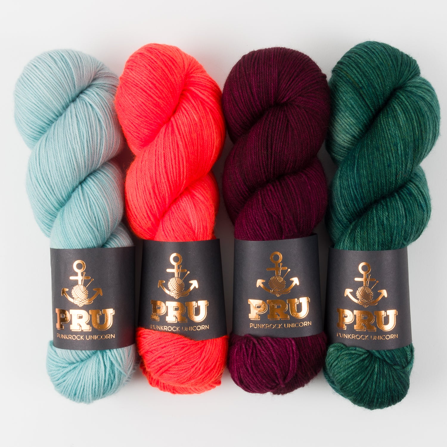 Punk Rock Unicorn POPPY FIELDS Merino wool Nylon Fingering Quick Kits