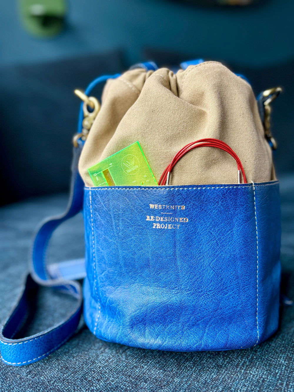 PROJECT 61 - DENIM BLUE - DRAWSTRING PROJECT ORGANISER