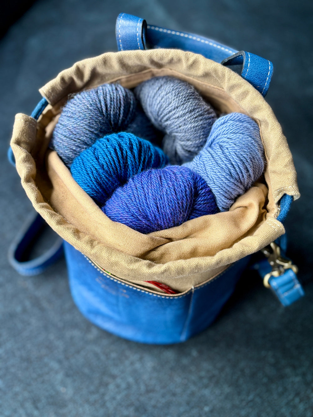 PROJECT 61 - DENIM BLUE - DRAWSTRING PROJECT ORGANISER