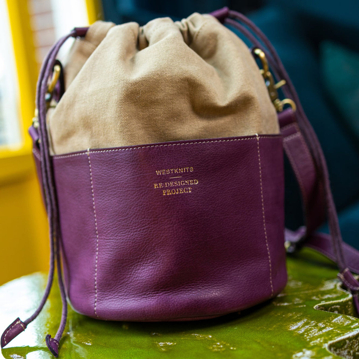 PROJECT 61 - AUBERGINE - DRAWSTRING PROJECT ORGANIZER