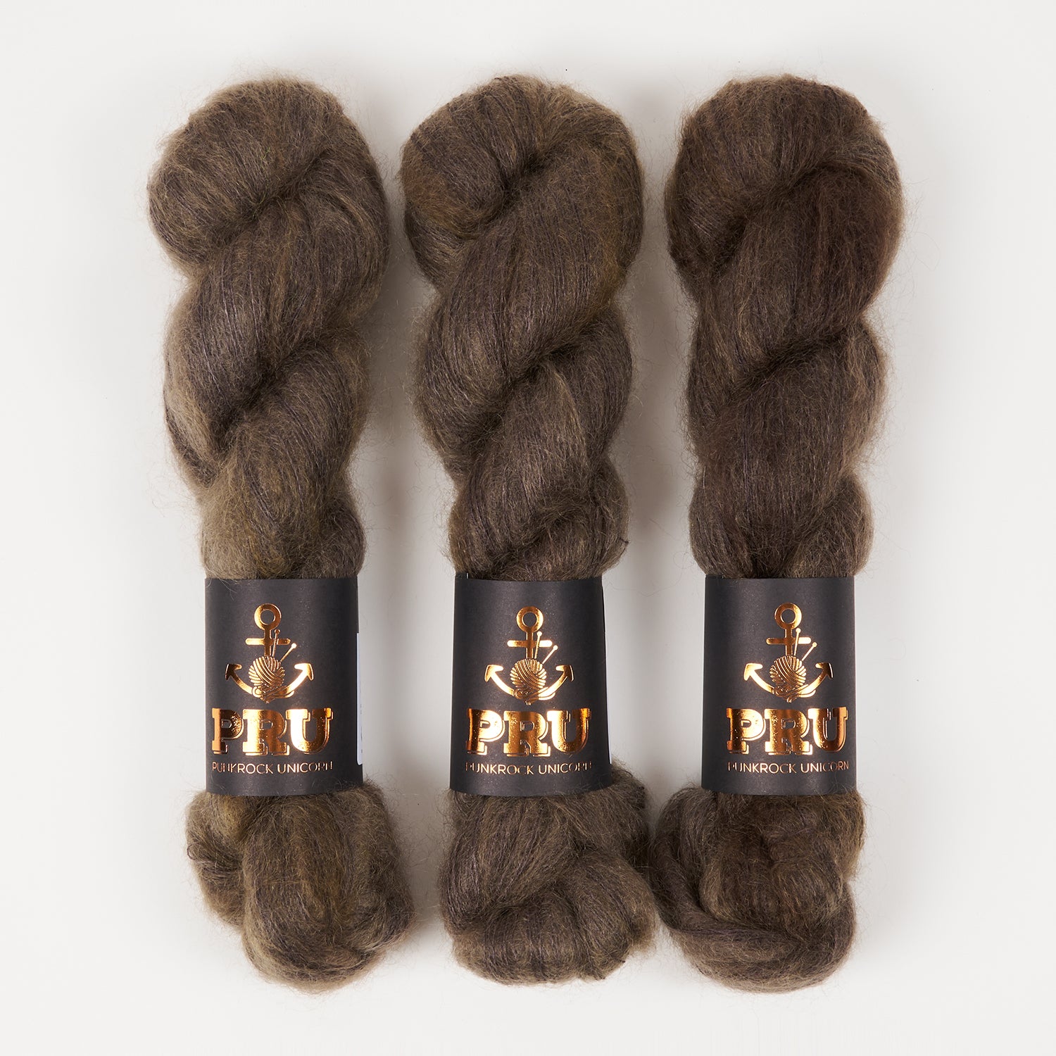 Punk Rock Unicorn MOE - BLACK GOLD Kid Mohair Silk Lace brown Yarn