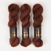 Punk Rock Unicorn MOE - CHERRY COKE Kid Mohair Silk Lace red brown Yarn