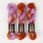 Punk Rock Unicorn MOE - CINNAPLUM Kid Mohair Silk Lace multicolor Yarn
